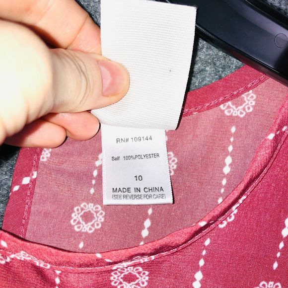 Lily Blue Dress Girls Size 10 Sleeveless Midi Casual Floral Elastic waist - Picture 4 of 6